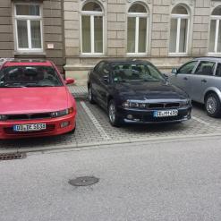 Parkten zufällig nebeneinander: beide Galants